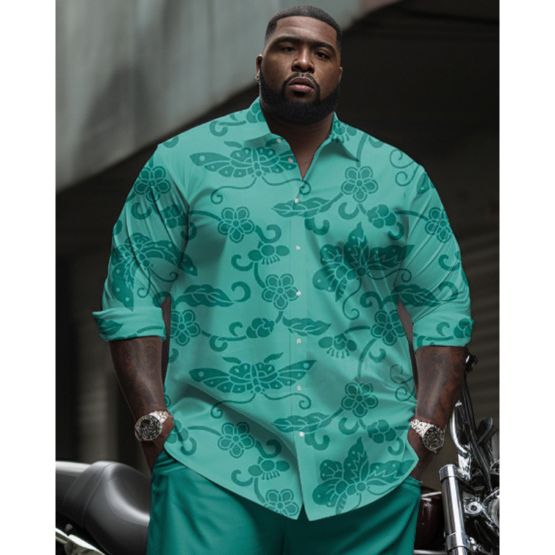 CB 2024 kevadine Amazoni piiriülene särk 3D mustvalge värvimaalimise ja trükkimisega meeste lihtne pikkade varrukatega särk