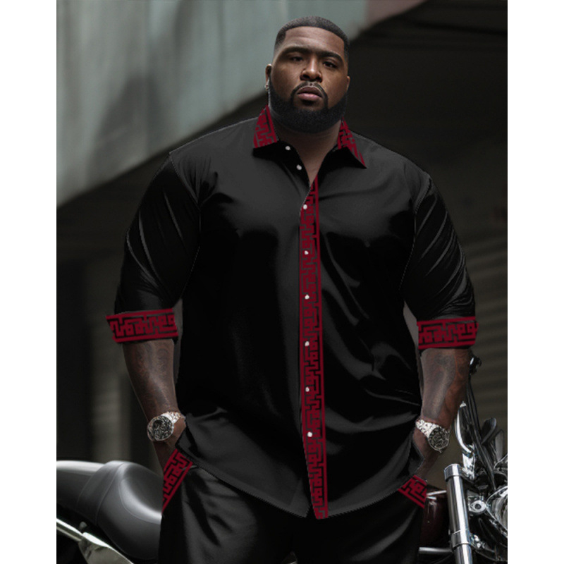 CB 2024 kevadine Amazoni piiriülene särk 3D mustvalge värvimaalimise ja trükkimisega meeste lihtne pikkade varrukatega särk