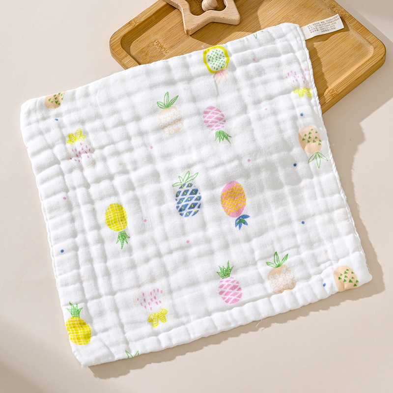 30*30 бебешка кърпа за баня, супер мека памучна правоъгълна детска кърпа, бебешка марля, квадратна кърпа, кърпа за слюнка