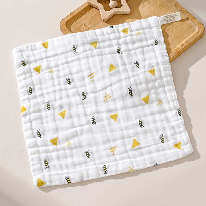 30*30 бебешка кърпа за баня, супер мека памучна правоъгълна детска кърпа, бебешка марля, квадратна кърпа, кърпа за слюнка