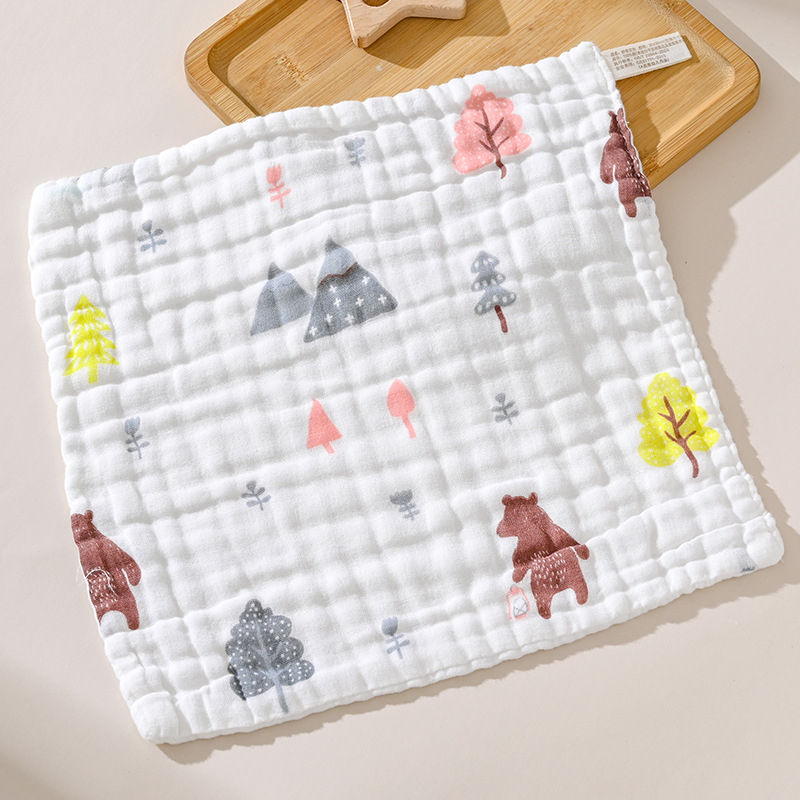 30*30 бебешка кърпа за баня, супер мека памучна правоъгълна детска кърпа, бебешка марля, квадратна кърпа, кърпа за слюнка