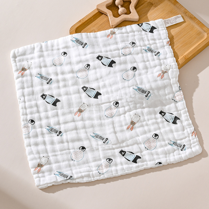 30*30 бебешка кърпа за баня, супер мека памучна правоъгълна детска кърпа, бебешка марля, квадратна кърпа, кърпа за слюнка