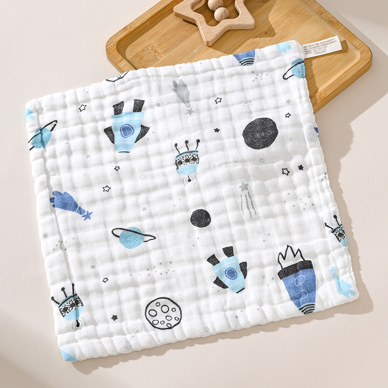 30*30 бебешка кърпа за баня, супер мека памучна правоъгълна детска кърпа, бебешка марля, квадратна кърпа, кърпа за слюнка