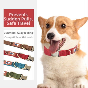 ♤ Κολάρο σκύλου, Προσαρμόσιμο χαραγμένο κολάρο σκύλου για κατοικίδια, Κολάρο εξωτερικού χώρου για μεγάλα, μεσαία και μικρά σκυλιά, Anti-Lost