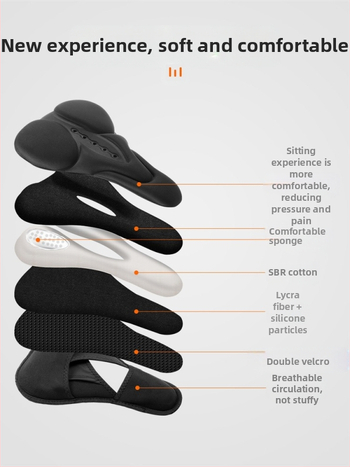 Силиконов калъф за седалка за велосипед West Rider, амортизиращ, високо еластичен, за планински велосипед, калъф за седалка, велосипедно оборудване за мъже