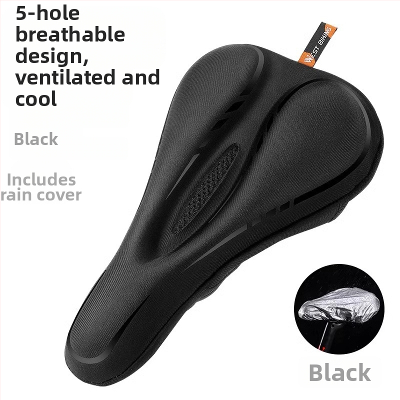 Κάλυμμα μαξιλαριού καθίσματος ποδηλάτου West Rider από σιλικόνη, απορροφητικό κραδασμών, υψηλής ελαστικότητας, κάλυμμα σέλας για ποδήλατο βουνού, εξοπλισμό ποδηλασίας για άνδρες