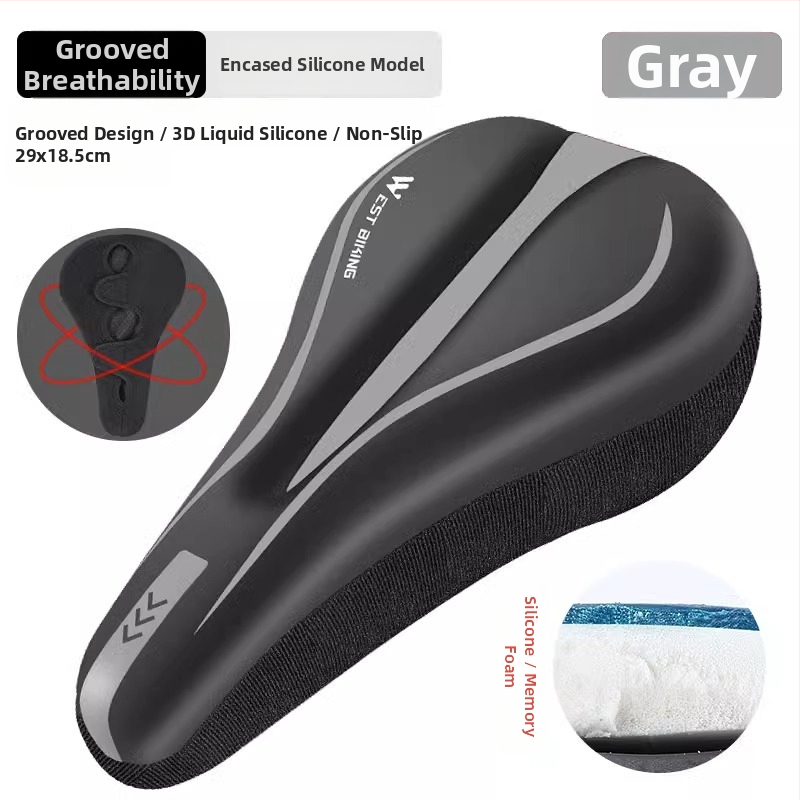 Κάλυμμα μαξιλαριού καθίσματος ποδηλάτου West Rider από σιλικόνη, απορροφητικό κραδασμών, υψηλής ελαστικότητας, κάλυμμα σέλας για ποδήλατο βουνού, εξοπλισμό ποδηλασίας για άνδρες