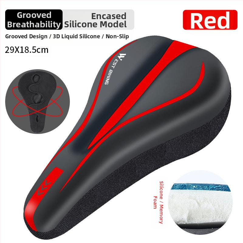 Κάλυμμα μαξιλαριού καθίσματος ποδηλάτου West Rider από σιλικόνη, απορροφητικό κραδασμών, υψηλής ελαστικότητας, κάλυμμα σέλας για ποδήλατο βουνού, εξοπλισμό ποδηλασίας για άνδρες