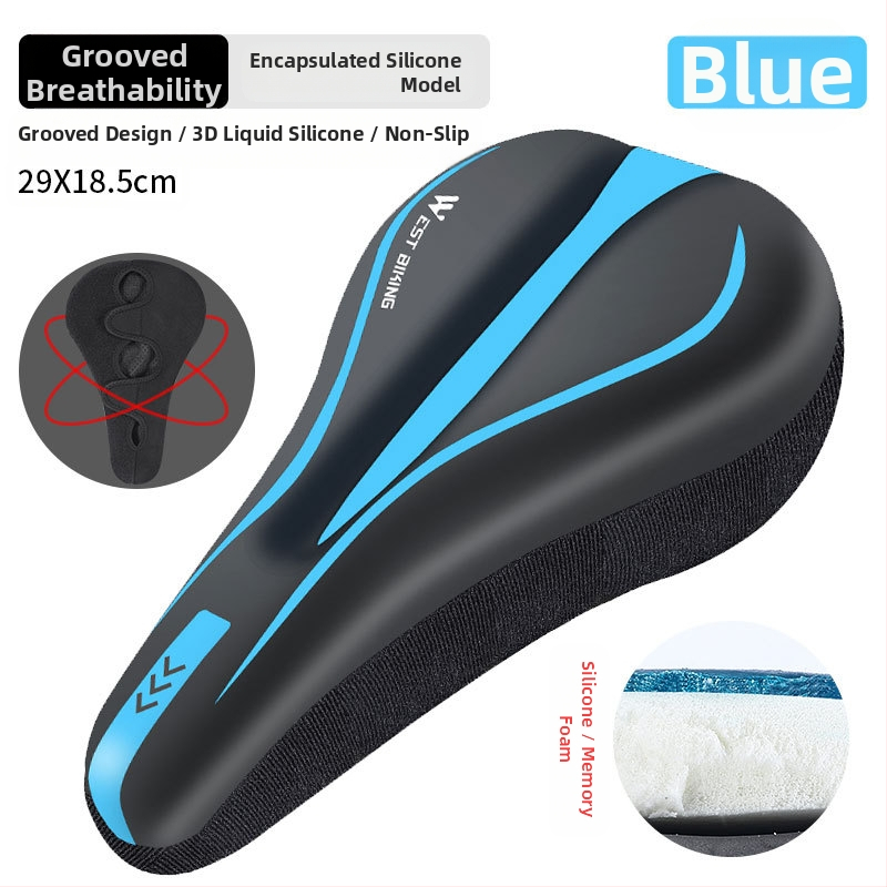 Κάλυμμα μαξιλαριού καθίσματος ποδηλάτου West Rider από σιλικόνη, απορροφητικό κραδασμών, υψηλής ελαστικότητας, κάλυμμα σέλας για ποδήλατο βουνού, εξοπλισμό ποδηλασίας για άνδρες