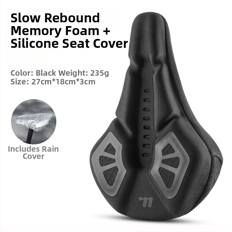 Κάλυμμα μαξιλαριού καθίσματος ποδηλάτου West Rider από σιλικόνη, απορροφητικό κραδασμών, υψηλής ελαστικότητας, κάλυμμα σέλας για ποδήλατο βουνού, εξοπλισμό ποδηλασίας για άνδρες