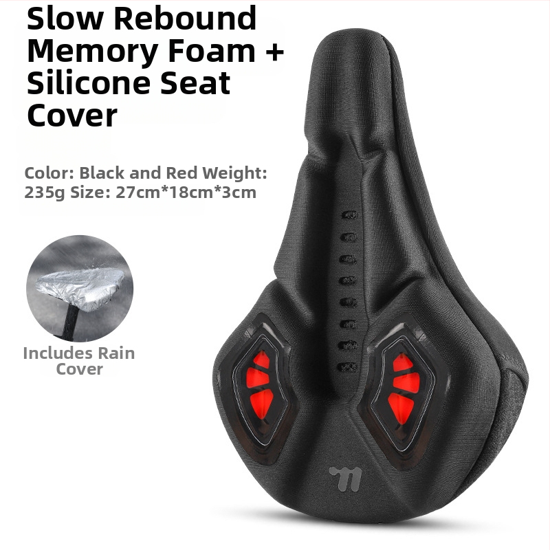 Κάλυμμα μαξιλαριού καθίσματος ποδηλάτου West Rider από σιλικόνη, απορροφητικό κραδασμών, υψηλής ελαστικότητας, κάλυμμα σέλας για ποδήλατο βουνού, εξοπλισμό ποδηλασίας για άνδρες