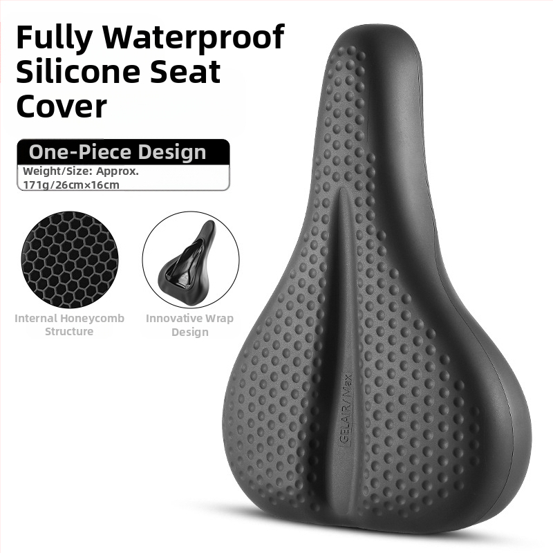 Κάλυμμα μαξιλαριού καθίσματος ποδηλάτου West Rider από σιλικόνη, απορροφητικό κραδασμών, υψηλής ελαστικότητας, κάλυμμα σέλας για ποδήλατο βουνού, εξοπλισμό ποδηλασίας για άνδρες