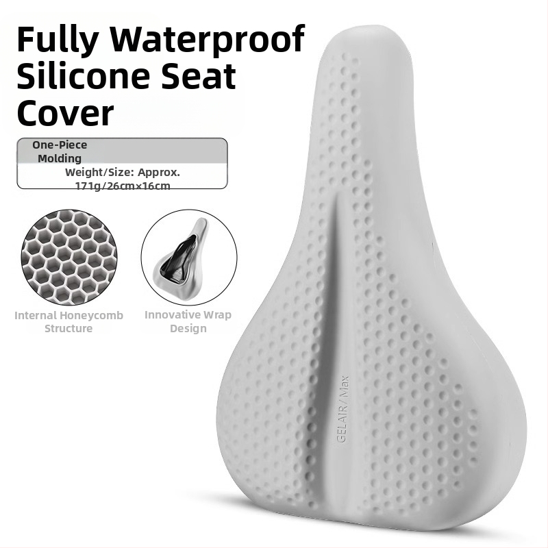 Κάλυμμα μαξιλαριού καθίσματος ποδηλάτου West Rider από σιλικόνη, απορροφητικό κραδασμών, υψηλής ελαστικότητας, κάλυμμα σέλας για ποδήλατο βουνού, εξοπλισμό ποδηλασίας για άνδρες