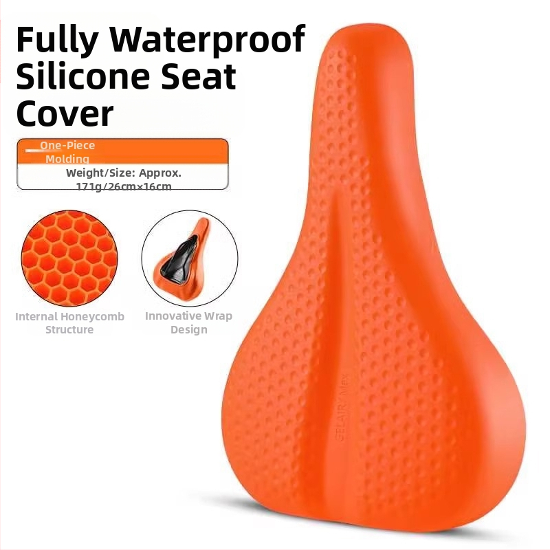 Κάλυμμα μαξιλαριού καθίσματος ποδηλάτου West Rider από σιλικόνη, απορροφητικό κραδασμών, υψηλής ελαστικότητας, κάλυμμα σέλας για ποδήλατο βουνού, εξοπλισμό ποδηλασίας για άνδρες