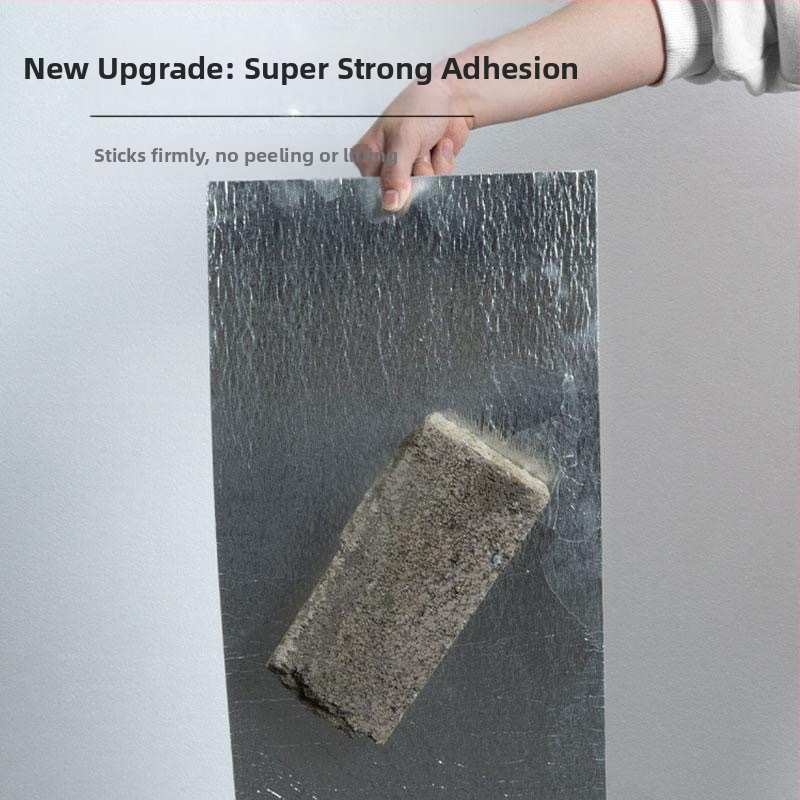 Тапет, самозалепващ се, водоустойчив, влагоустойчив, стенна декорация, кухня, баня, алуминиево-пластмасова плоскост, маслоустойчиви, имитация на мраморни плочки, стикери