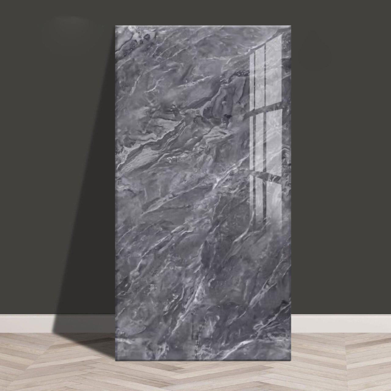 Isekleepuv veekindel ja niiskuskindel tapeet, köögi, vannitoa, alumiinium-plastplaadi, õlikindla marmori imitatsiooniga plaatide kleebised