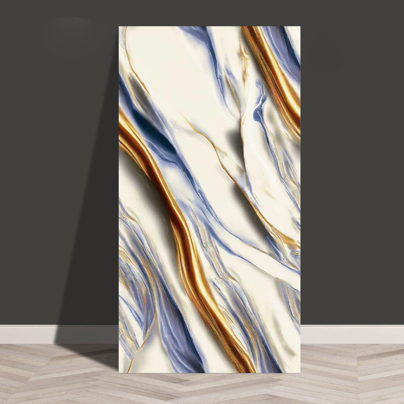 Isekleepuv veekindel ja niiskuskindel tapeet, köögi, vannitoa, alumiinium-plastplaadi, õlikindla marmori imitatsiooniga plaatide kleebised