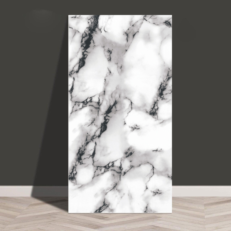 Isekleepuv veekindel ja niiskuskindel tapeet, köögi, vannitoa, alumiinium-plastplaadi, õlikindla marmori imitatsiooniga plaatide kleebised