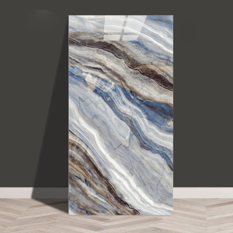 Isekleepuv veekindel ja niiskuskindel tapeet, köögi, vannitoa, alumiinium-plastplaadi, õlikindla marmori imitatsiooniga plaatide kleebised