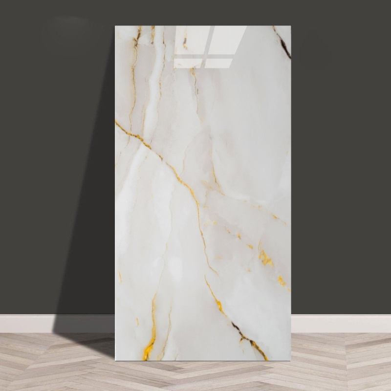 Isekleepuv veekindel ja niiskuskindel tapeet, köögi, vannitoa, alumiinium-plastplaadi, õlikindla marmori imitatsiooniga plaatide kleebised