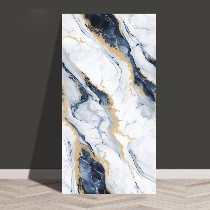 Isekleepuv veekindel ja niiskuskindel tapeet, köögi, vannitoa, alumiinium-plastplaadi, õlikindla marmori imitatsiooniga plaatide kleebised