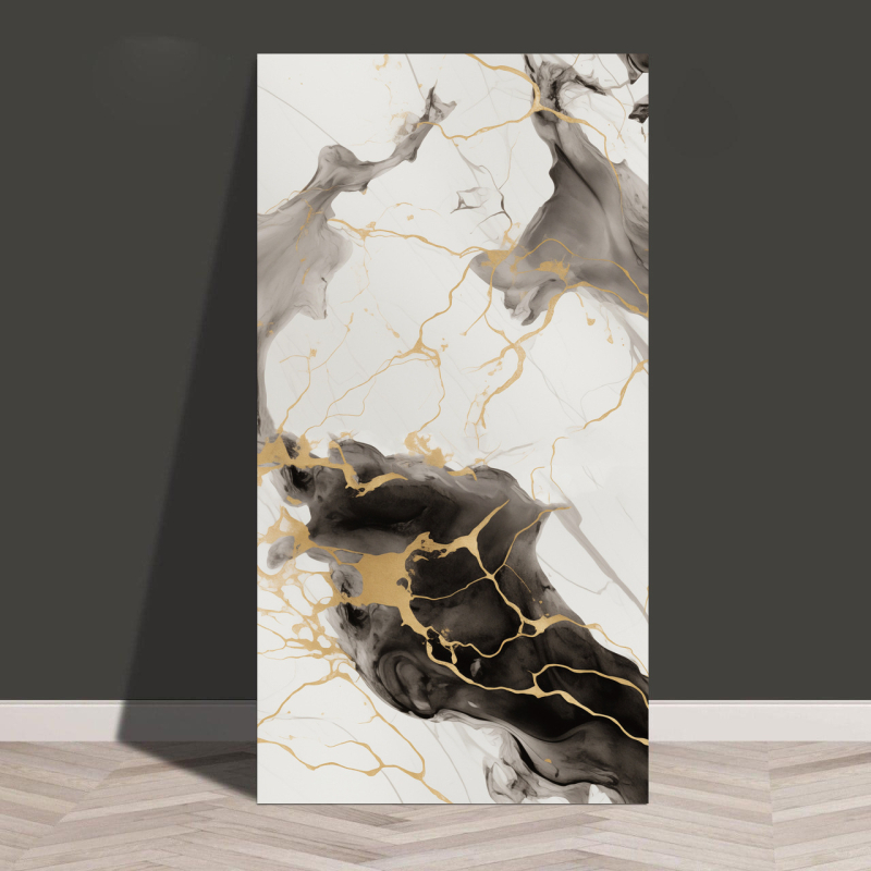 Isekleepuv veekindel ja niiskuskindel tapeet, köögi, vannitoa, alumiinium-plastplaadi, õlikindla marmori imitatsiooniga plaatide kleebised