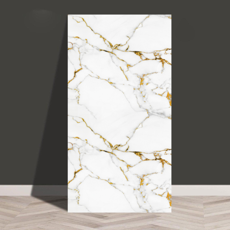 Isekleepuv veekindel ja niiskuskindel tapeet, köögi, vannitoa, alumiinium-plastplaadi, õlikindla marmori imitatsiooniga plaatide kleebised