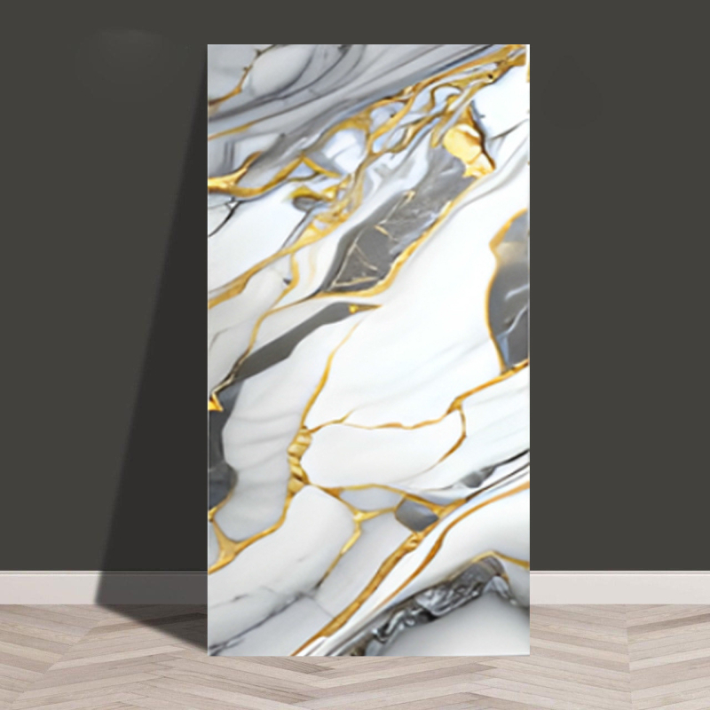 Isekleepuv veekindel ja niiskuskindel tapeet, köögi, vannitoa, alumiinium-plastplaadi, õlikindla marmori imitatsiooniga plaatide kleebised