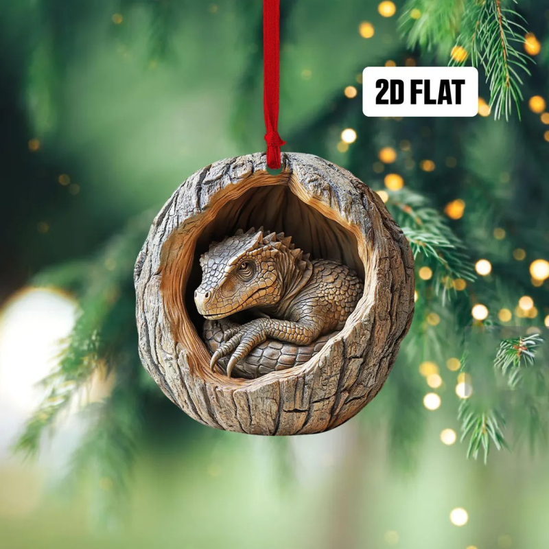 Öökull-kährik jõulukaunistused jõulupuu ripats 2D lameda trükiga akrüülist väike ripats ristiäärisega uus