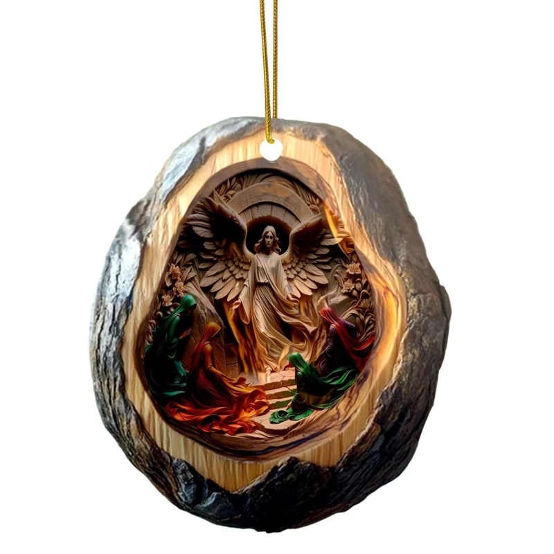 Öökull-kährik jõulukaunistused jõulupuu ripats 2D lameda trükiga akrüülist väike ripats ristiäärisega uus