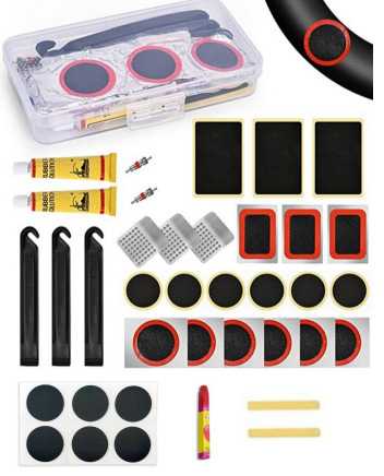 Piiriülene jalgratta rehvide purunemiskoha komplekt Rehviparanduskile liimikomplekt Jalgratta rehvide parandamise tööriistakomplekt