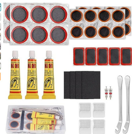 Piiriülene jalgratta rehvide purunemiskoha komplekt Rehviparanduskile liimikomplekt Jalgratta rehvide parandamise tööriistakomplekt