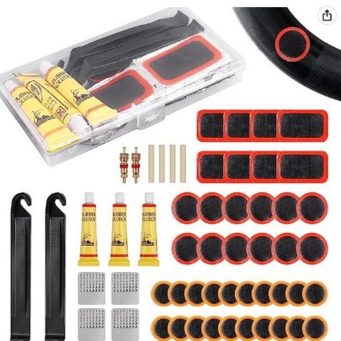 Piiriülene jalgratta rehvide purunemiskoha komplekt Rehviparanduskile liimikomplekt Jalgratta rehvide parandamise tööriistakomplekt