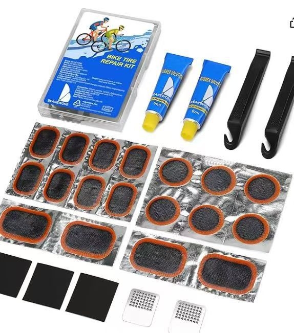 Piiriülene jalgratta rehvide purunemiskoha komplekt Rehviparanduskile liimikomplekt Jalgratta rehvide parandamise tööriistakomplekt