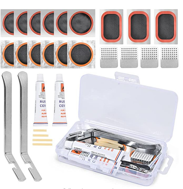 Piiriülene jalgratta rehvide purunemiskoha komplekt Rehviparanduskile liimikomplekt Jalgratta rehvide parandamise tööriistakomplekt