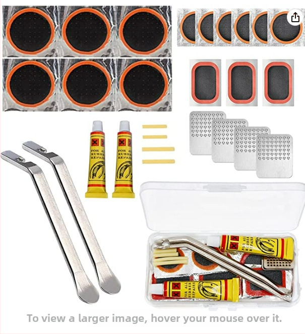 Piiriülene jalgratta rehvide purunemiskoha komplekt Rehviparanduskile liimikomplekt Jalgratta rehvide parandamise tööriistakomplekt