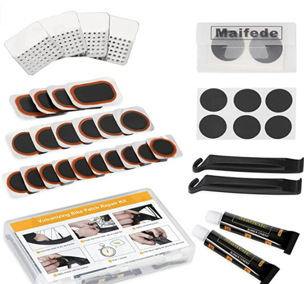 Piiriülene jalgratta rehvide purunemiskoha komplekt Rehviparanduskile liimikomplekt Jalgratta rehvide parandamise tööriistakomplekt
