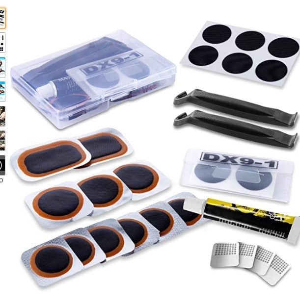 Piiriülene jalgratta rehvide purunemiskoha komplekt Rehviparanduskile liimikomplekt Jalgratta rehvide parandamise tööriistakomplekt