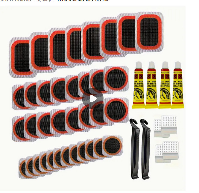 Piiriülene jalgratta rehvide purunemiskoha komplekt Rehviparanduskile liimikomplekt Jalgratta rehvide parandamise tööriistakomplekt