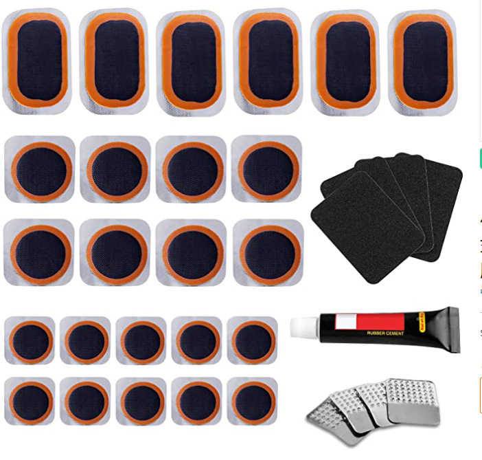 Piiriülene jalgratta rehvide purunemiskoha komplekt Rehviparanduskile liimikomplekt Jalgratta rehvide parandamise tööriistakomplekt