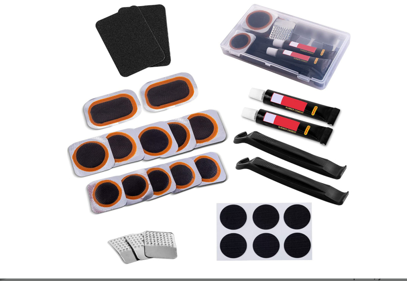 Piiriülene jalgratta rehvide purunemiskoha komplekt Rehviparanduskile liimikomplekt Jalgratta rehvide parandamise tööriistakomplekt