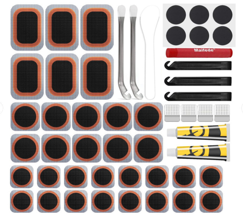 Piiriülene jalgratta rehvide purunemiskoha komplekt Rehviparanduskile liimikomplekt Jalgratta rehvide parandamise tööriistakomplekt