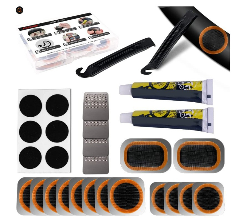 Piiriülene jalgratta rehvide purunemiskoha komplekt Rehviparanduskile liimikomplekt Jalgratta rehvide parandamise tööriistakomplekt