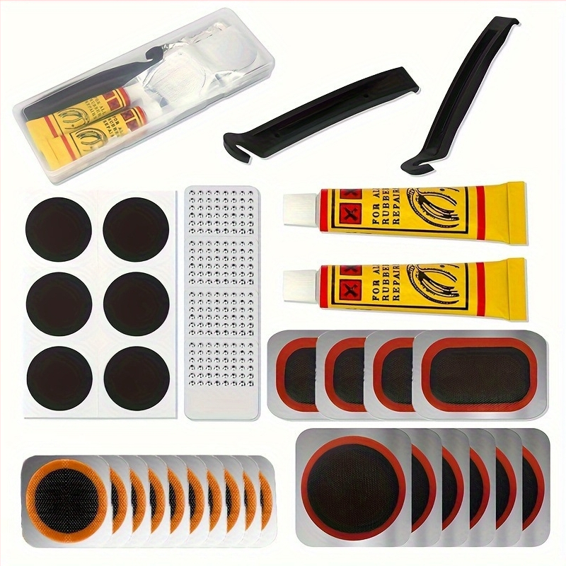 Piiriülene jalgratta rehvide purunemiskoha komplekt Rehviparanduskile liimikomplekt Jalgratta rehvide parandamise tööriistakomplekt