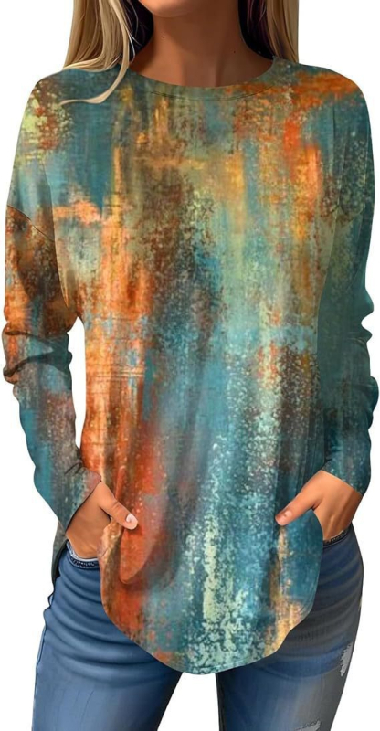 Piiriülene väliskaubandus, uued Euroopa ja Ameerika pullover-lilledega sügis- ja talvised ümara kaelusega naiste jakid, 3D-printimine partii figuuriks