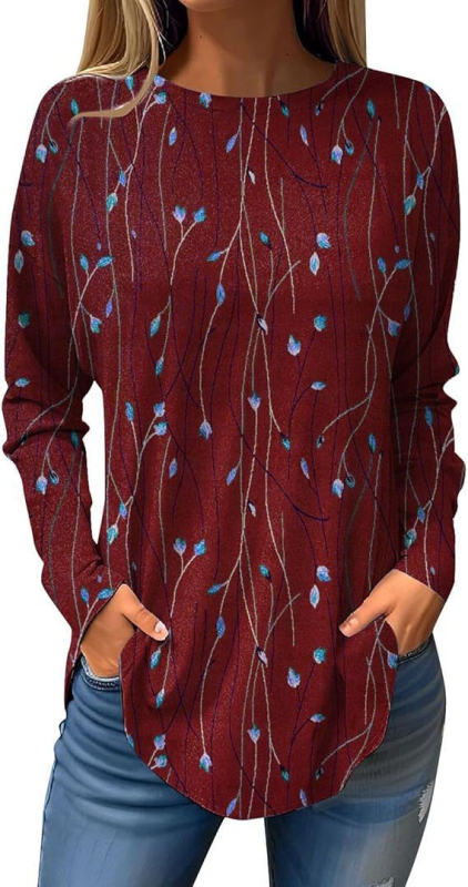 Piiriülene väliskaubandus, uued Euroopa ja Ameerika pullover-lilledega sügis- ja talvised ümara kaelusega naiste jakid, 3D-printimine partii figuuriks