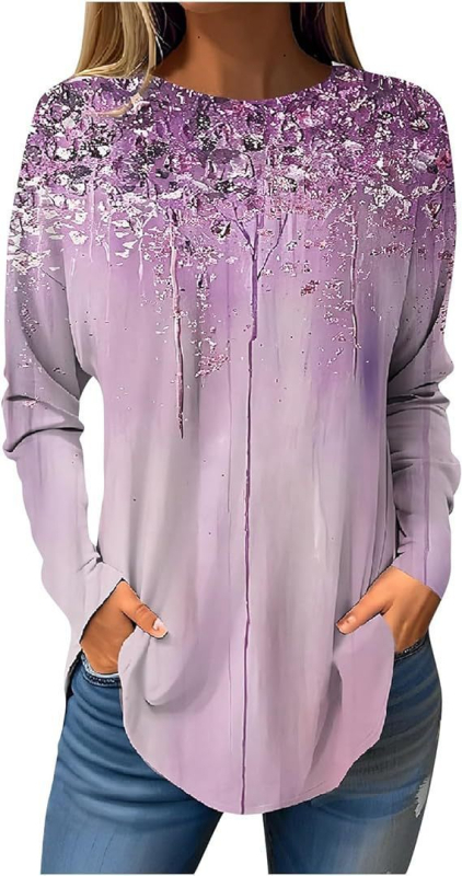 Piiriülene väliskaubandus, uued Euroopa ja Ameerika pullover-lilledega sügis- ja talvised ümara kaelusega naiste jakid, 3D-printimine partii figuuriks