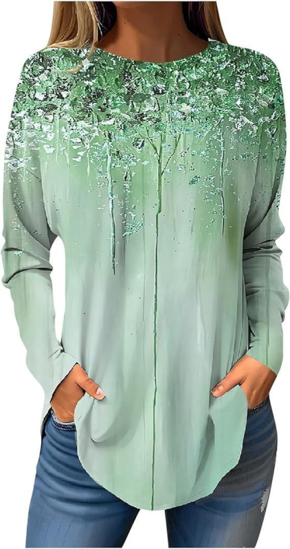 Piiriülene väliskaubandus, uued Euroopa ja Ameerika pullover-lilledega sügis- ja talvised ümara kaelusega naiste jakid, 3D-printimine partii figuuriks