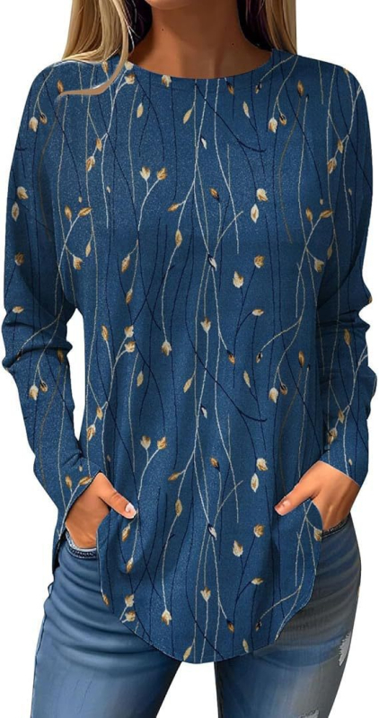 Piiriülene väliskaubandus, uued Euroopa ja Ameerika pullover-lilledega sügis- ja talvised ümara kaelusega naiste jakid, 3D-printimine partii figuuriks