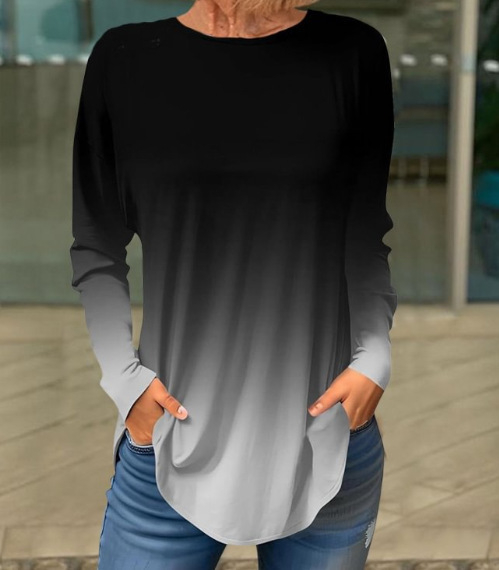 Piiriülene väliskaubandus, uued Euroopa ja Ameerika pullover-lilledega sügis- ja talvised ümara kaelusega naiste jakid, 3D-printimine partii figuuriks